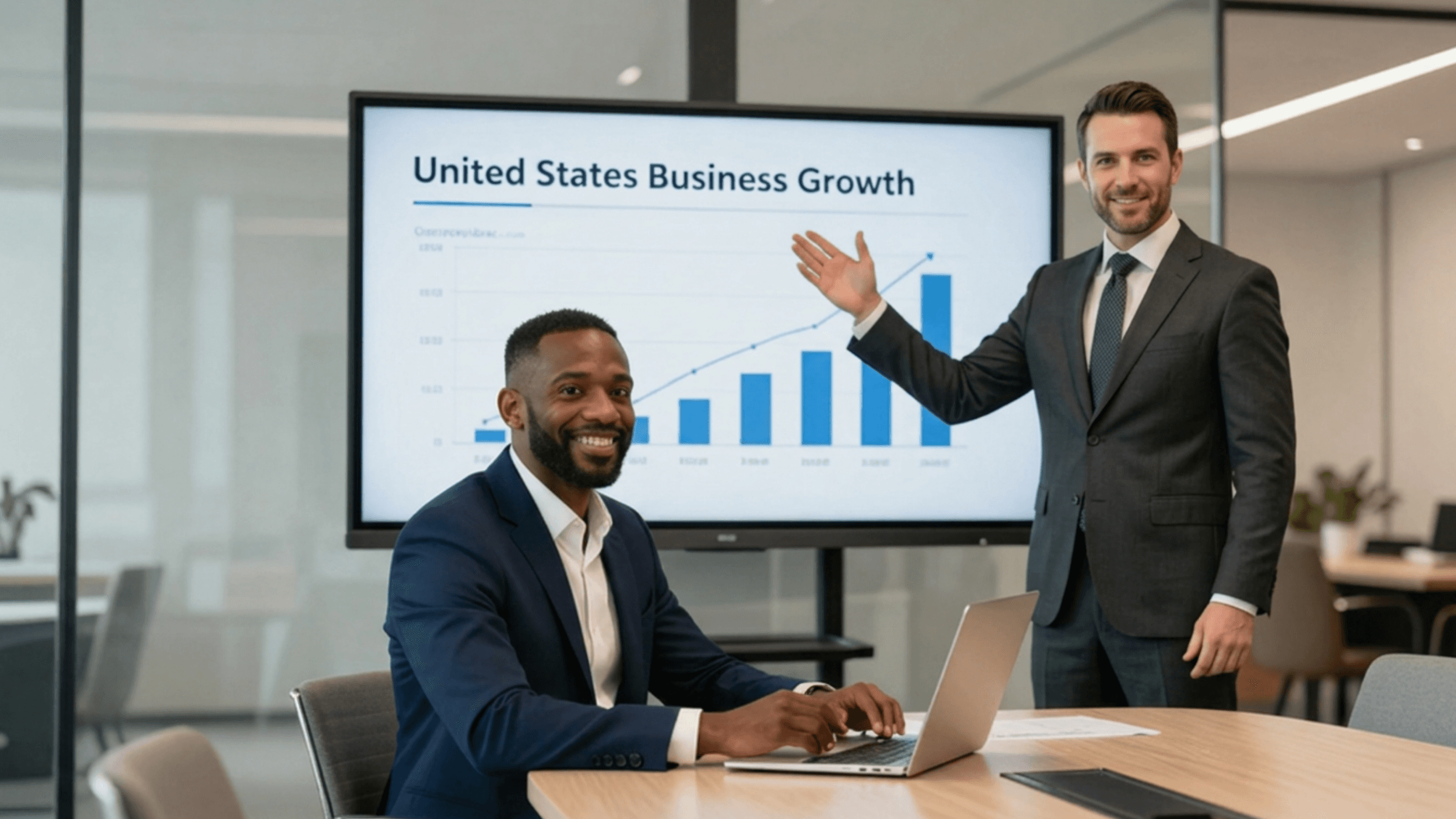 United States business growth and digital enablement visual for SMEs and mid-market companies.